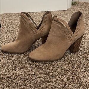 Vince Camuto Tan Ankle Booties